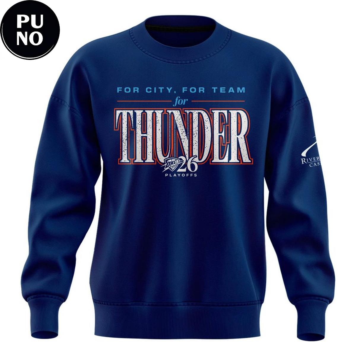 Oklahoma City Thunder 2026 Playoffs Round 2 Game 2 Get Lound OKC Hoodie Shirt