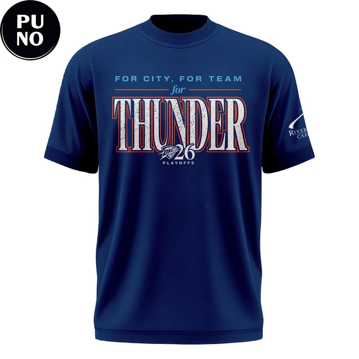 Oklahoma City Thunder 2026 Playoffs Round 2 Game 2 Get Lound OKC Hoodie Shirt