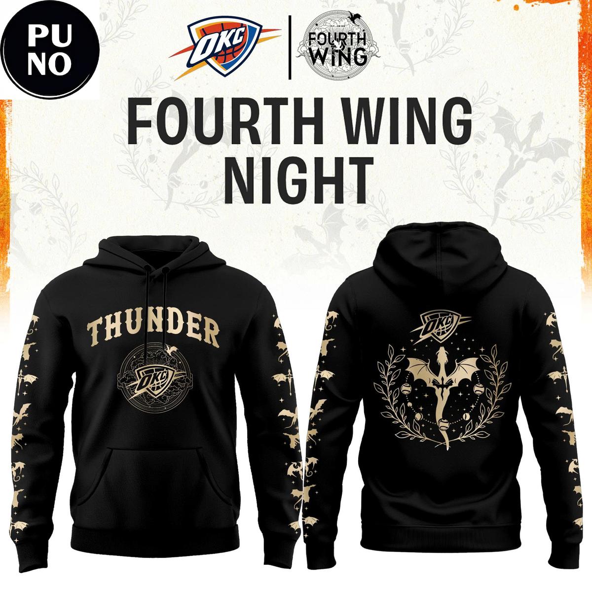 Oklahoma City Thunder x Fourth Wings Night 2026 Hoodie T-Shirt