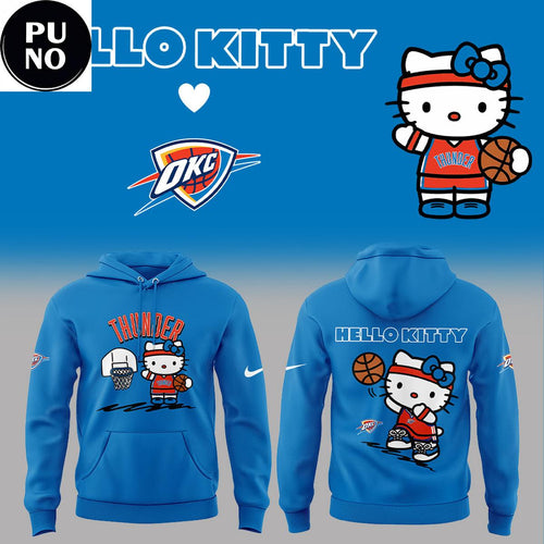 Oklahoma City Thunder x Hello Kitty Basketball Game Night 2026 Hoodie T-Shirt