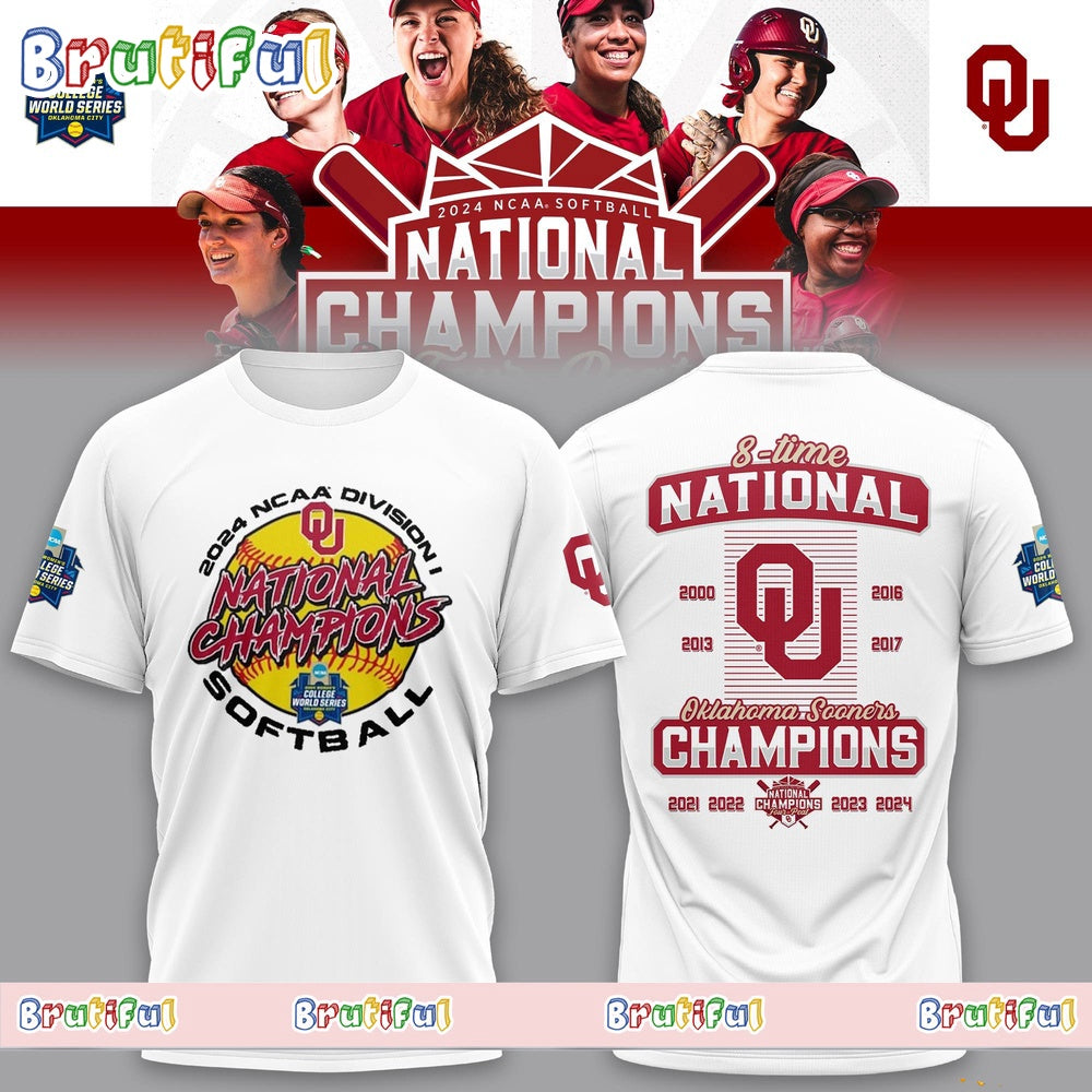 Oklahoma Sooners 2024 NCAA Softball Women’s College World Series Champions Locker Room Hoodie T-Shirt