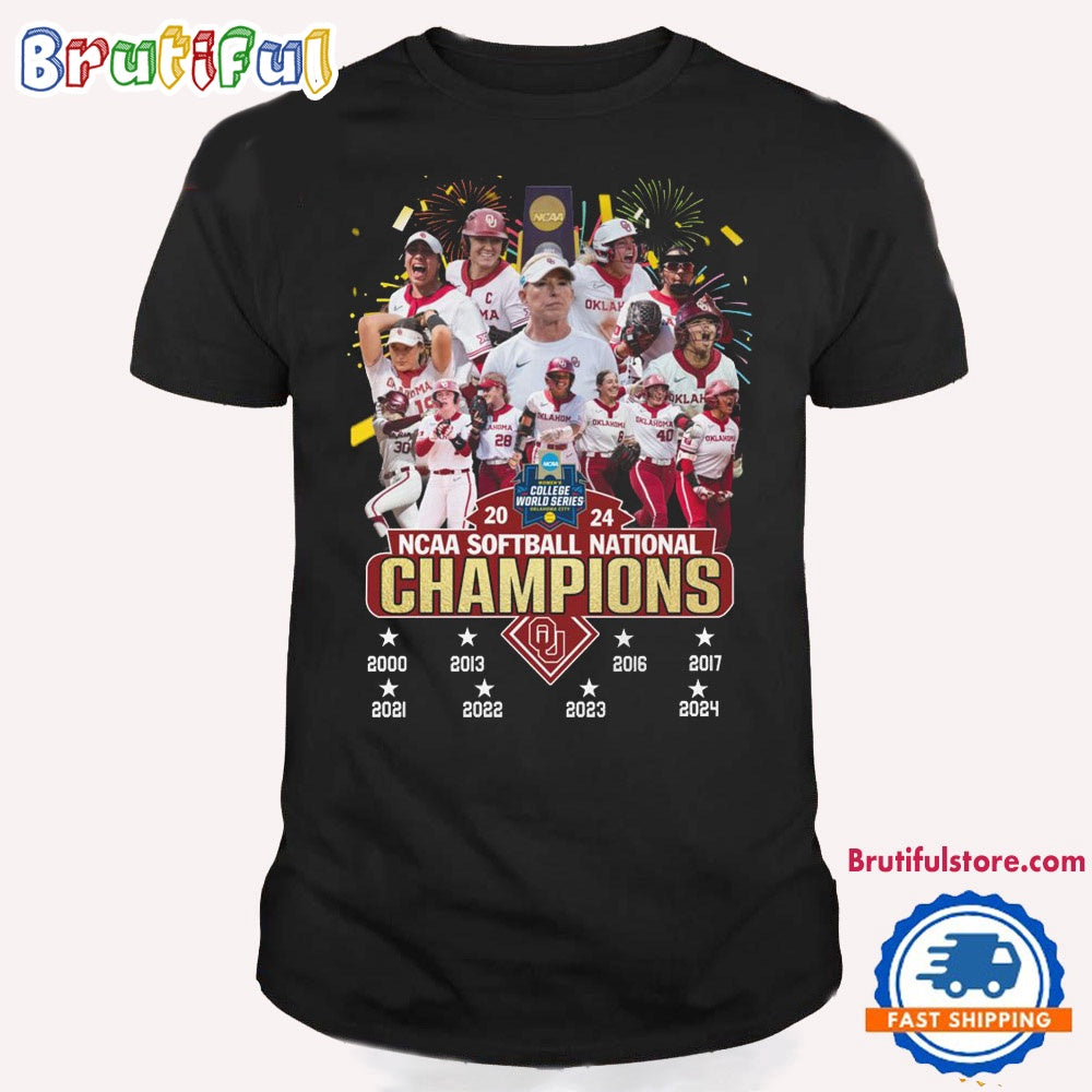 Oklahoma Sooners 2024 NCAA Softball Women’s College World Series Champions T Shirt, Oklahoma Sooners 2024 Shirt