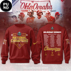 Oklahoma Sooners 2026 Baseball National Champions Finals Roster Hoodie T-Shirt