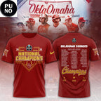 Oklahoma Sooners 2026 Baseball National Champions Finals Roster Hoodie T-Shirt