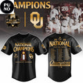 Oklahoma Sooners 2026 NCAA National Champions Roster Baseball Jersey