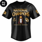 Oklahoma Sooners 2026 NCAA National Champions Roster Baseball Jersey