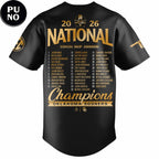 Oklahoma Sooners 2026 NCAA National Champions Roster Baseball Jersey