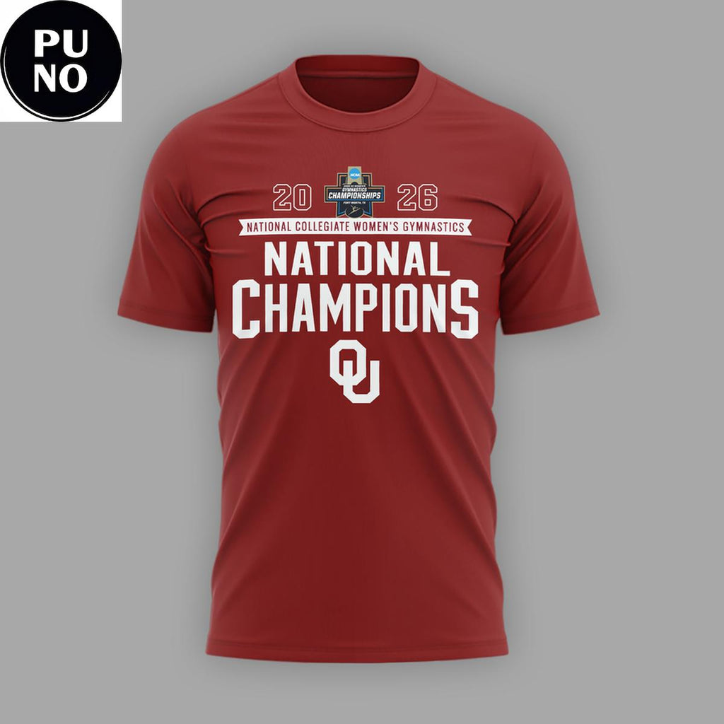Oklahoma Sooners 2026 Women’s Gymnastics National Champions Back2Back Hoodie Shirt