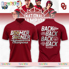 Oklahoma Sooners Four Peat 2024 NCAA Softball Women’s Champions Polo Shirt