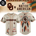 Oklahoma Sooners Native American Heritage Night 2026 Baseball Jersey