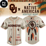 Oklahoma Sooners Native American Heritage Night 2026 Baseball Jersey