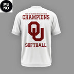 Oklahoma Sooners Softball 2026 Back-to-Back SEC Regular Season Champions Hoodie Shirt