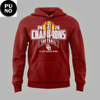 Oklahoma Sooners Softball 2026 Back-to-Back SEC Regular Season Champions Hoodie Shirt