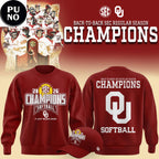 Oklahoma Sooners Softball 2026 Back-to-Back SEC Regular Season Champions Hoodie Shirt