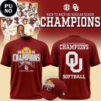 Oklahoma Sooners Softball 2026 Back-to-Back SEC Regular Season Champions Hoodie Shirt