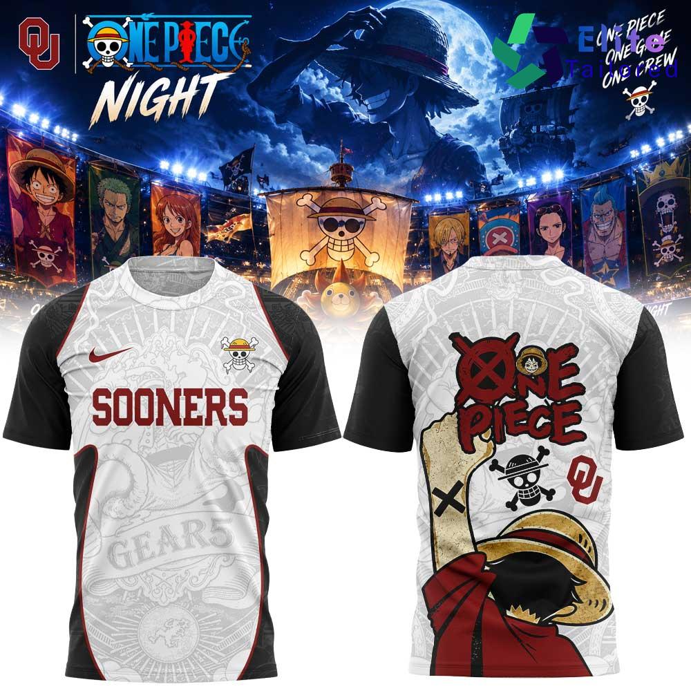 Oklahoma Sooners x One Piece Night 2026 Graphic T-Shirt