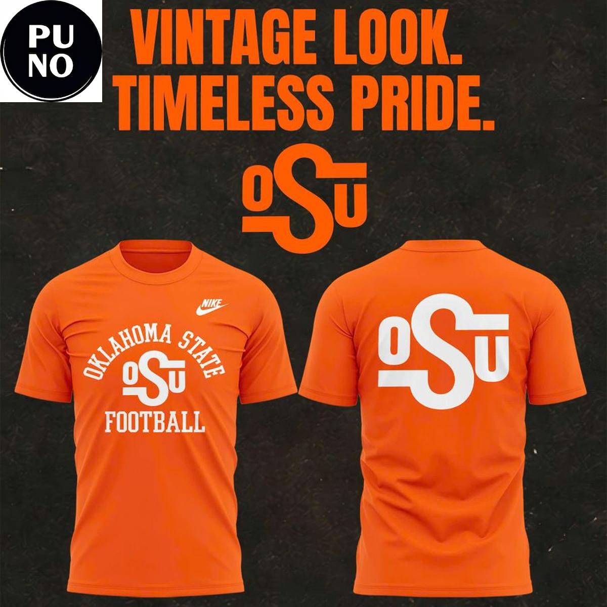 Oklahoma State Cowboys 2026 Vintage Look Timeless Hoodie T-Shirt