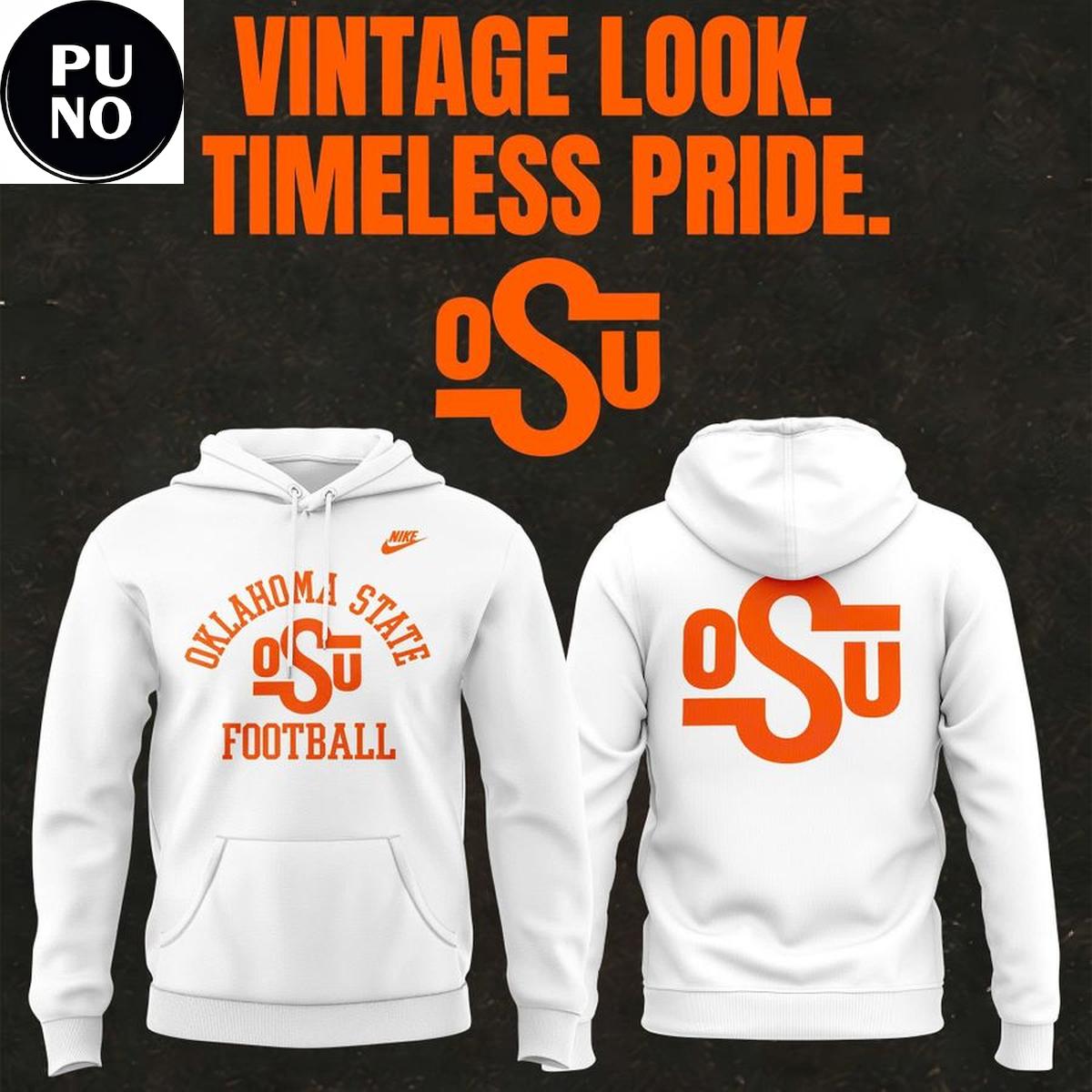 Oklahoma State Cowboys 2026 Vintage Look Timeless Hoodie T-Shirt