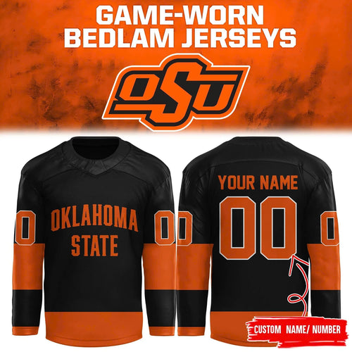 Oklahoma State Cowboys Hockey Bedlam Special Edition Cowboy Jersey