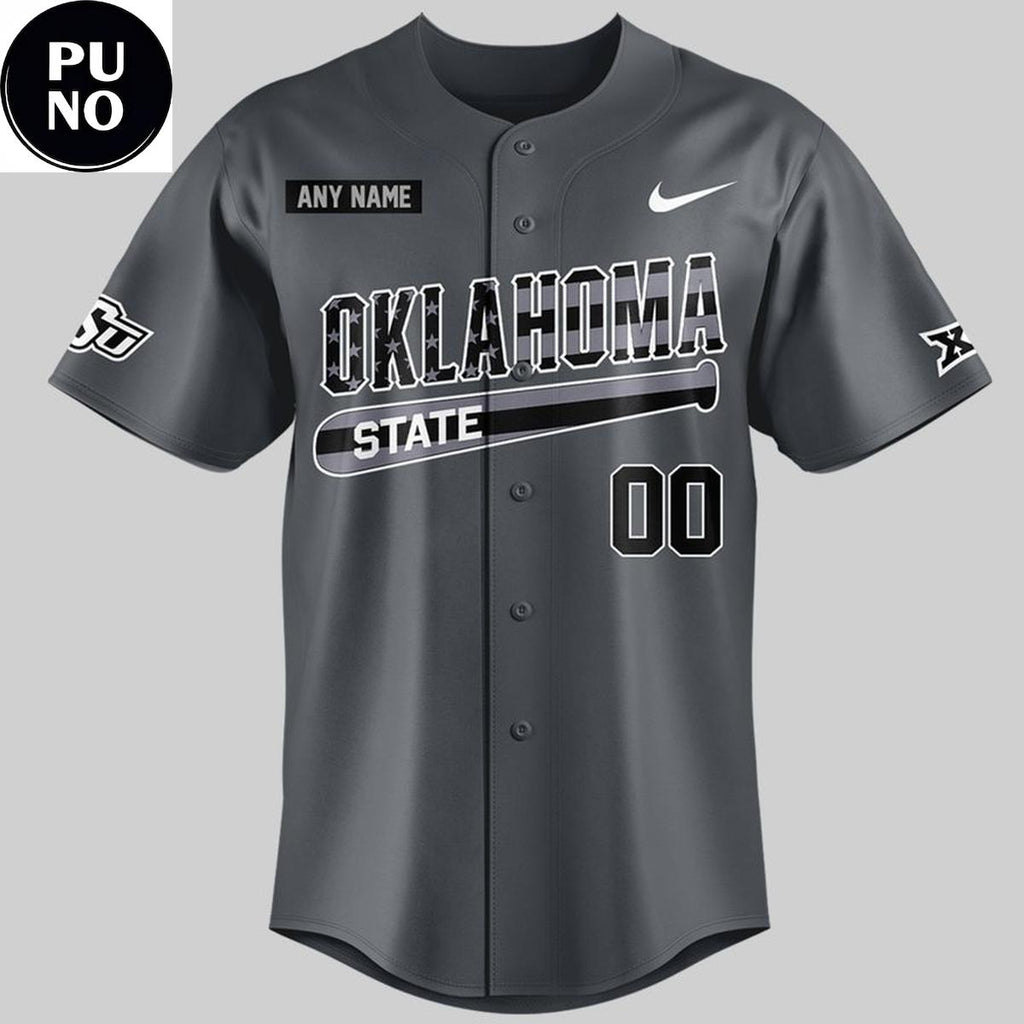Oklahoma State Cowboys Military Appreciation Night 2026 Personalized Baseball Jersey