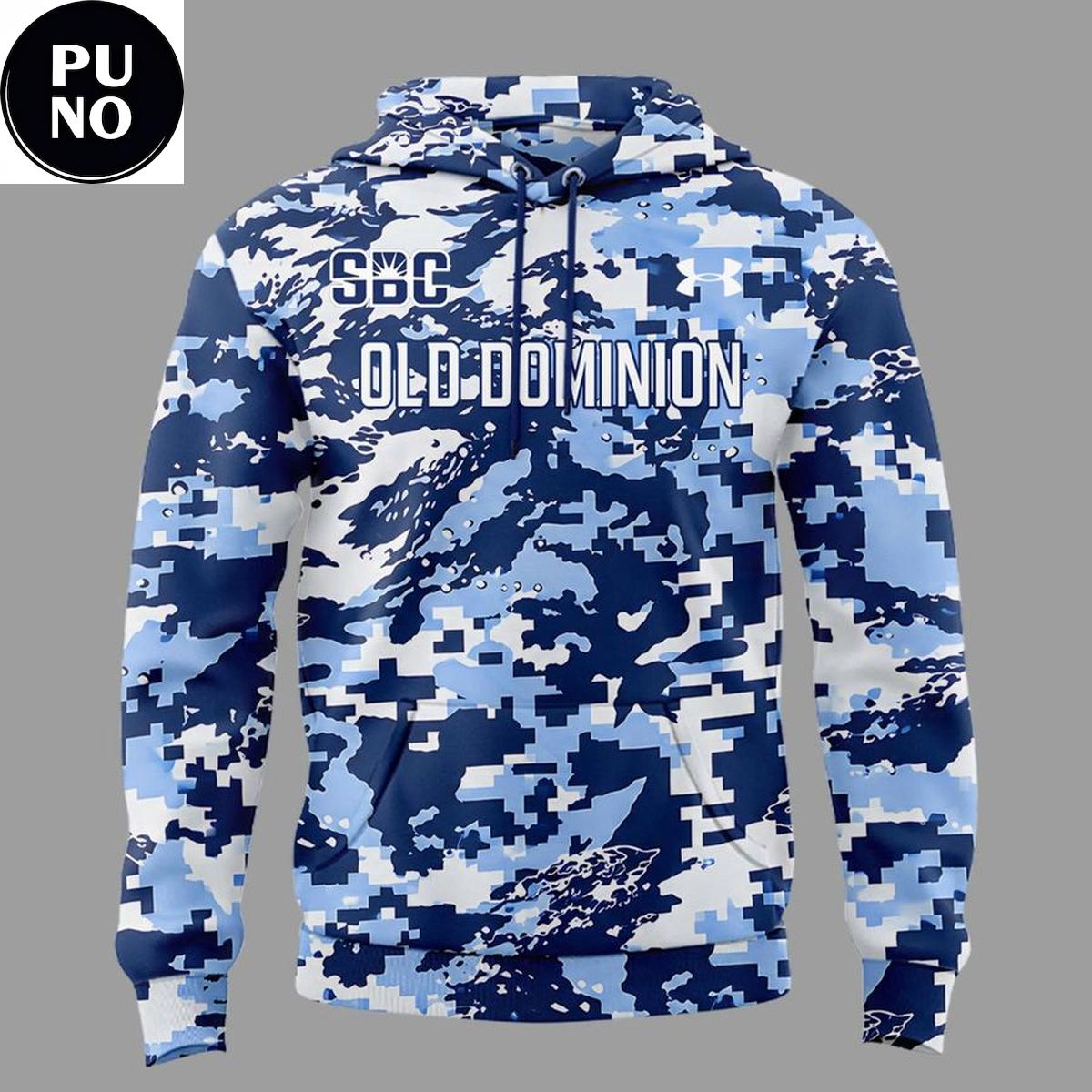Old Dominion Monarchs Football 2026 Camo Hoodie T-Shirt