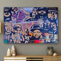 Old School Hip Hop Graffiti Poster Canvas