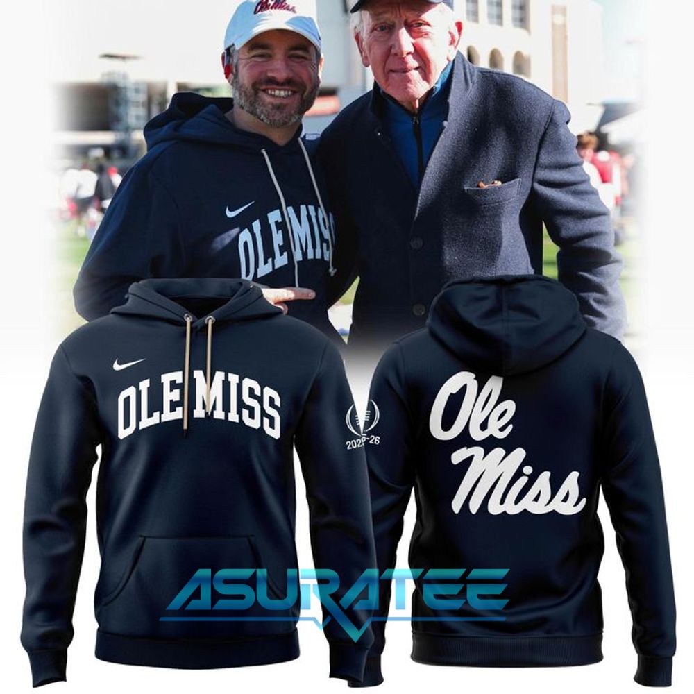 Ole Miss Football Coach Golding 2025-2026 New Hoodie