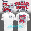 Ole Miss Rebels Limited Edition Sugar Bowl Champions 2026 White Shirt