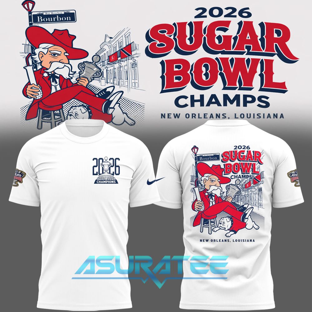 Ole Miss Rebels Limited Edition Sugar Bowl Champions 2026 White Shirt