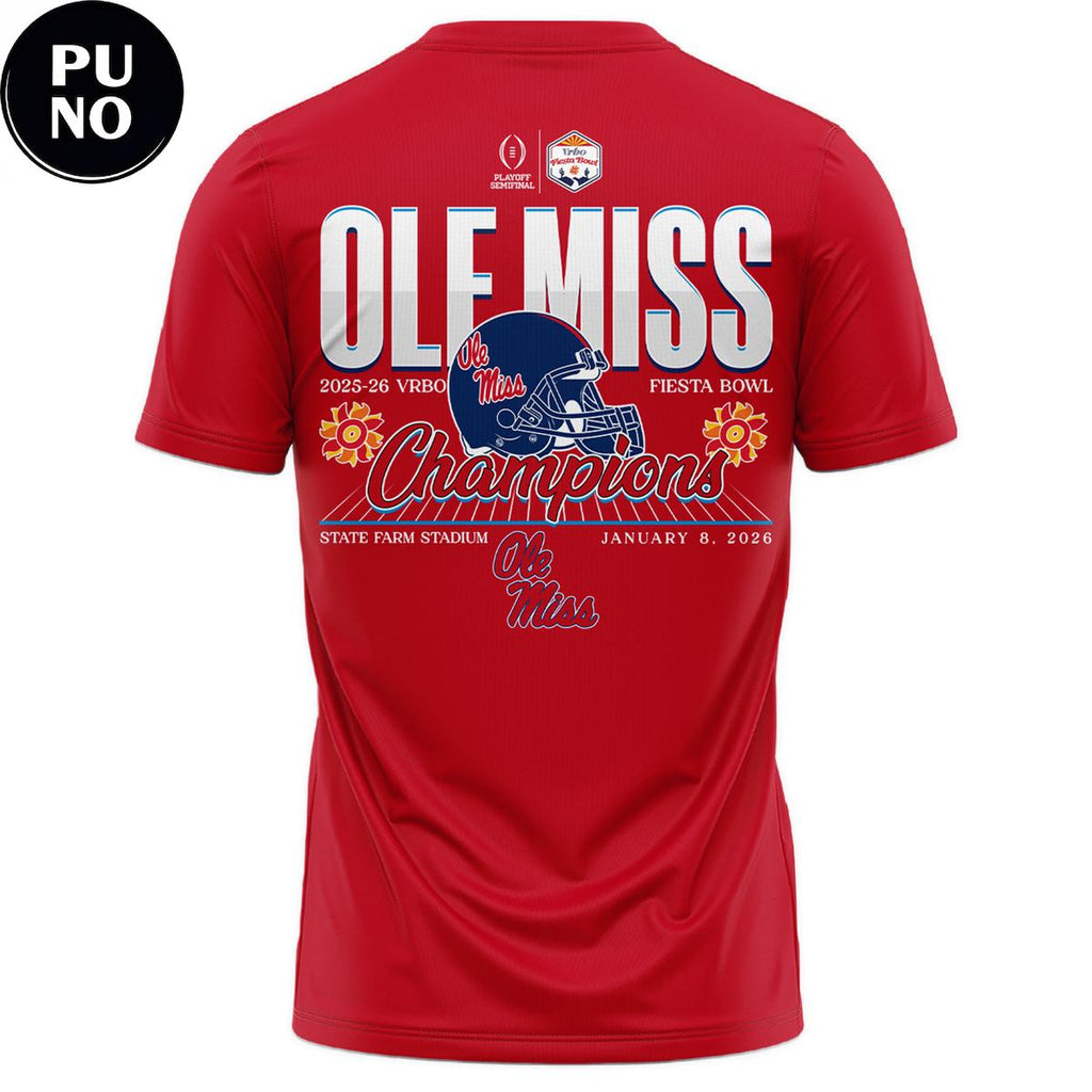 Ole Miss Rebels Vrbo Fiesta Bowl Champions 2026 Hoodie Shirt