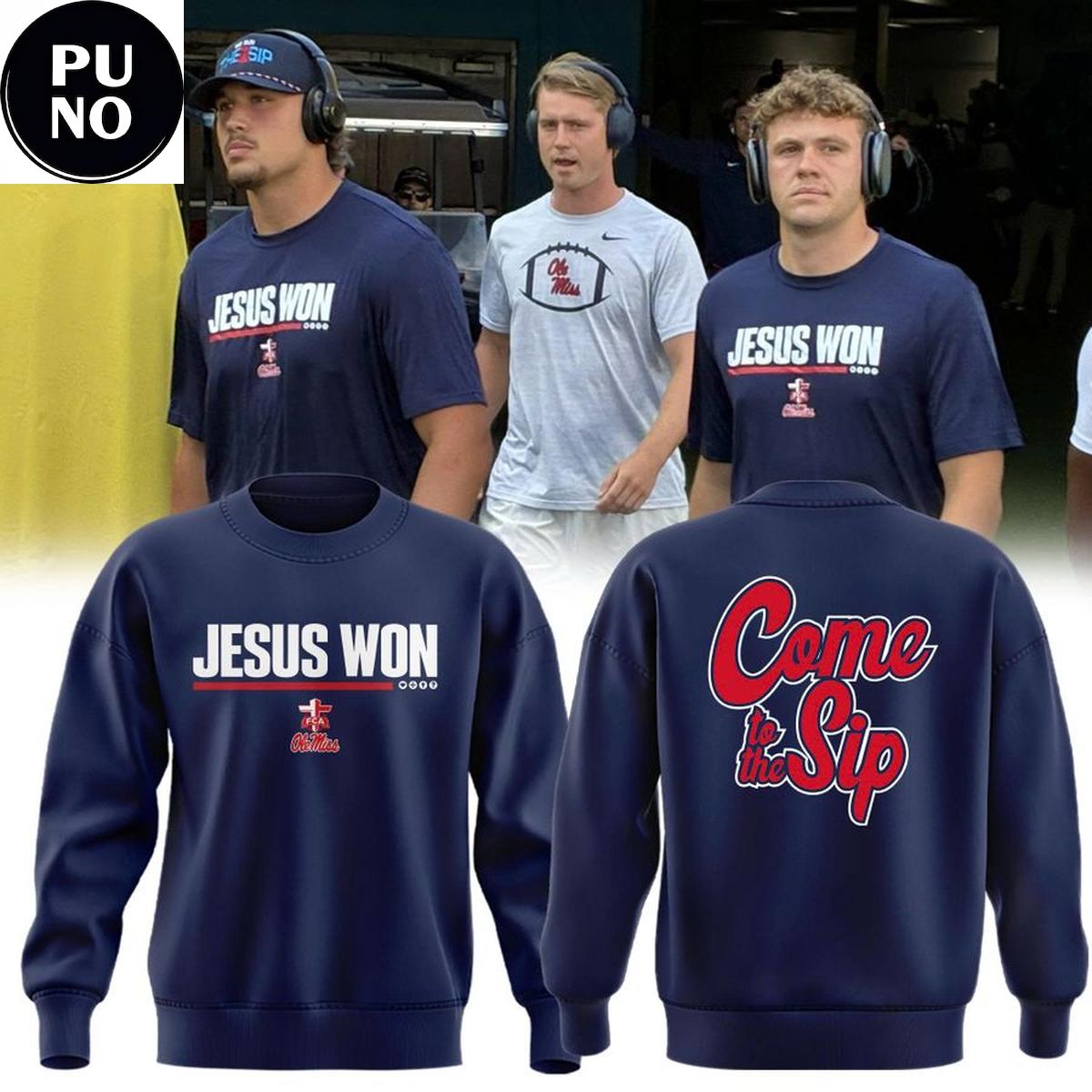 Ole Miss Rebels x Jesus Won 2026 Come to the Ship Hoodie T-Shirt