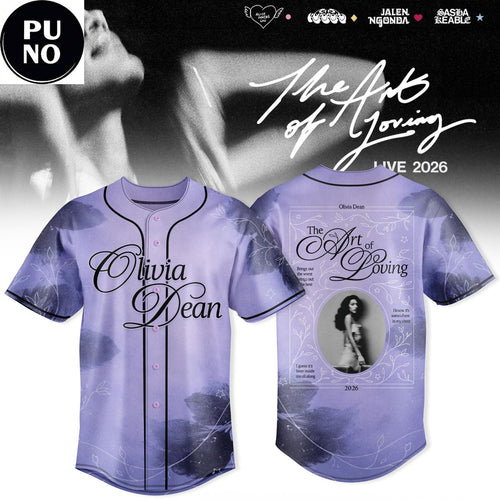 Olivia Dean The Art of Loving Live 2026 Baseball Jersey