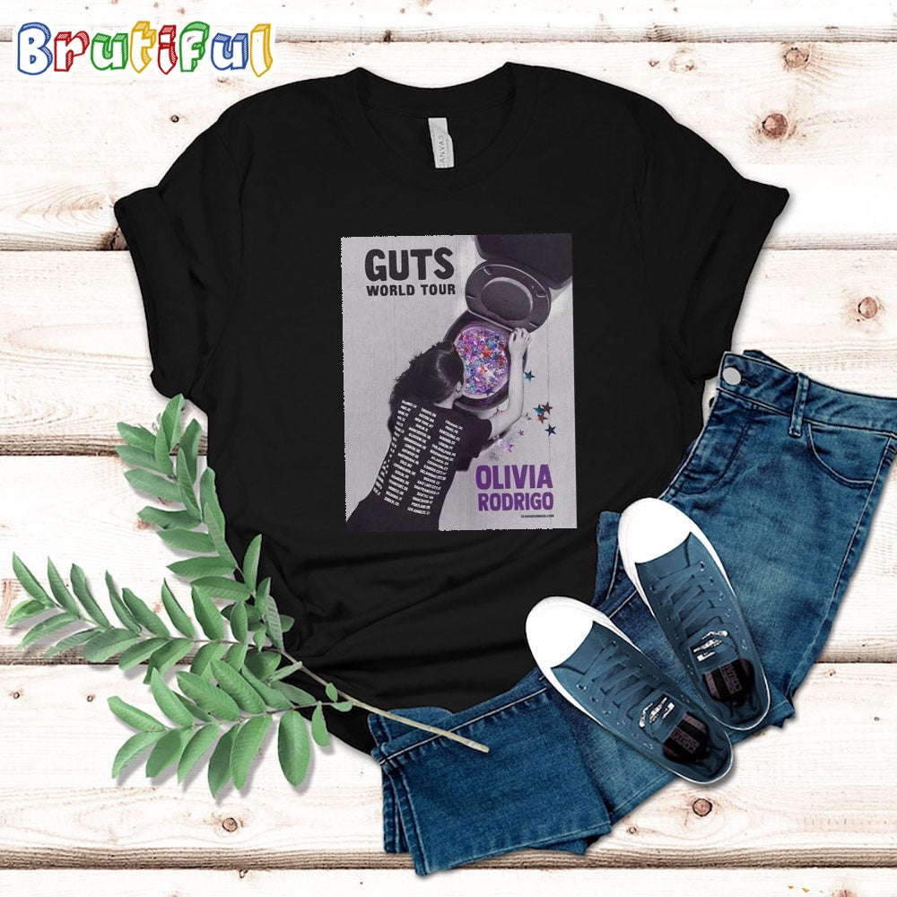 Olivia Rodrigo Guts World 2024 Tour T Shirt
