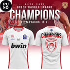 Olympiacos B.C. 2025-2026 Greek Basket League Champions Hoodie T-Shirt