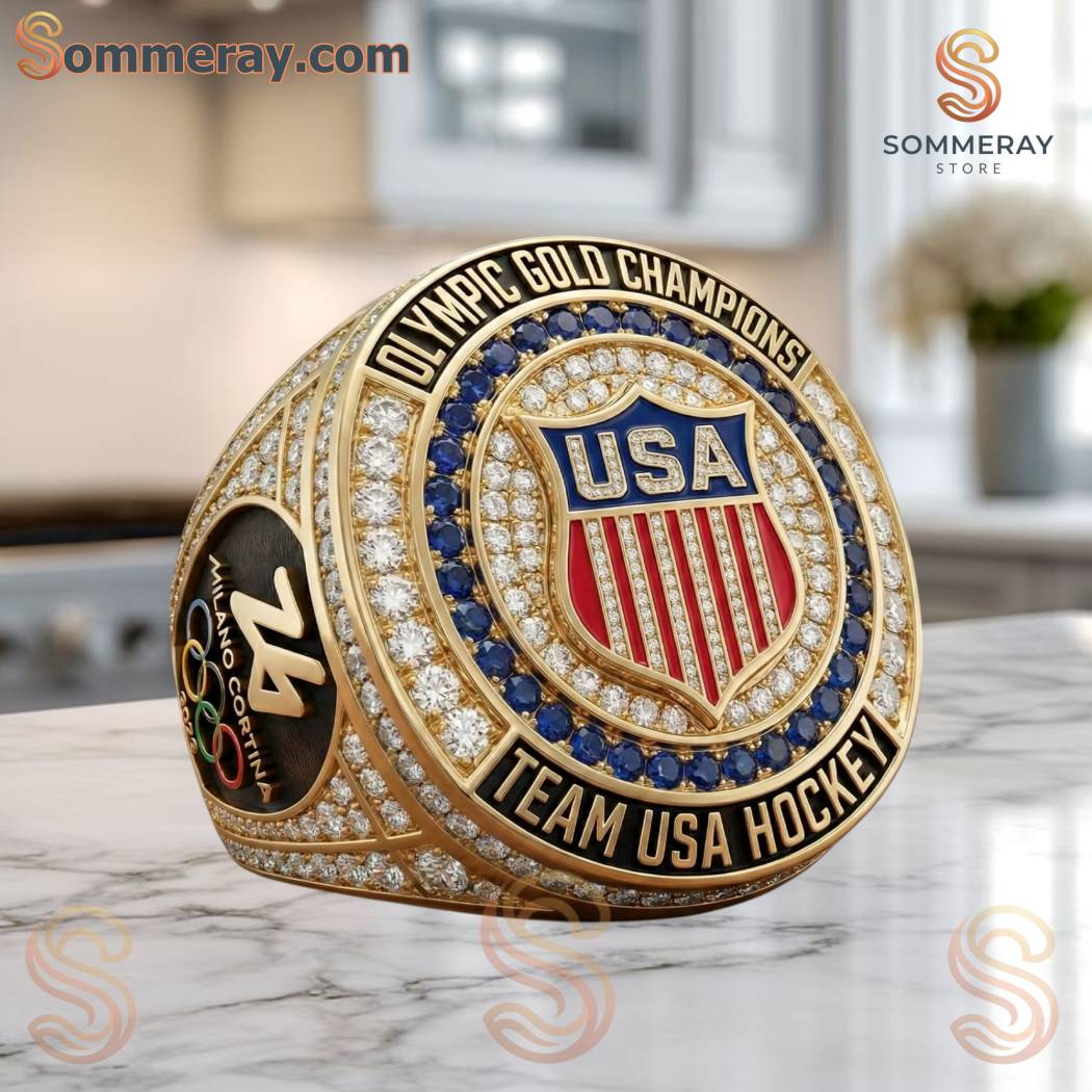 Olympic Gold Champions Team USA Hockey Milano Cortina 2026 Ring