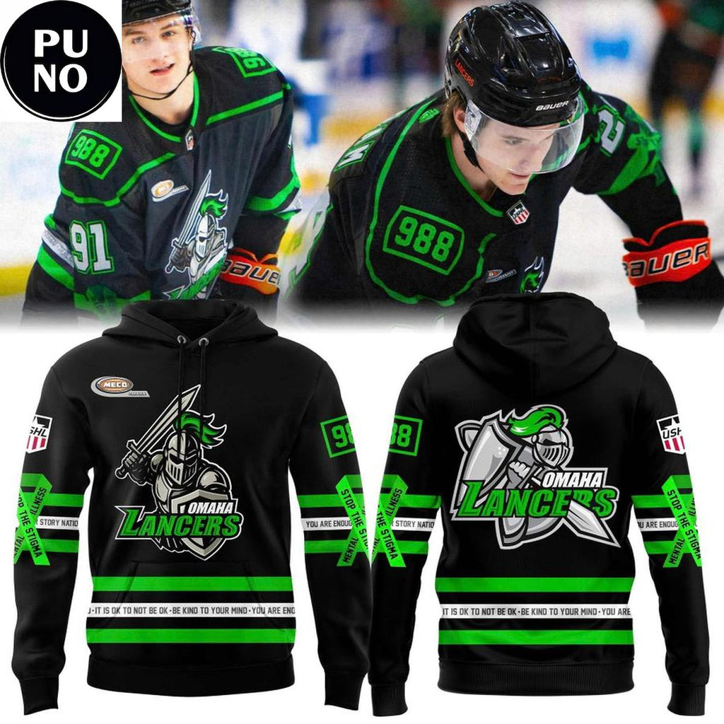 Omaha Lancers Mental Health Awareness Night 2026 Hoodie
