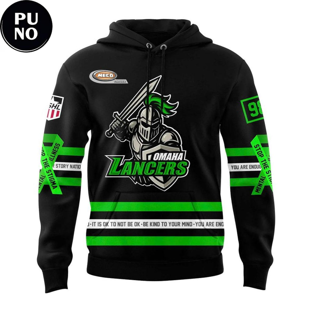 Omaha Lancers Mental Health Awareness Night 2026 Hoodie