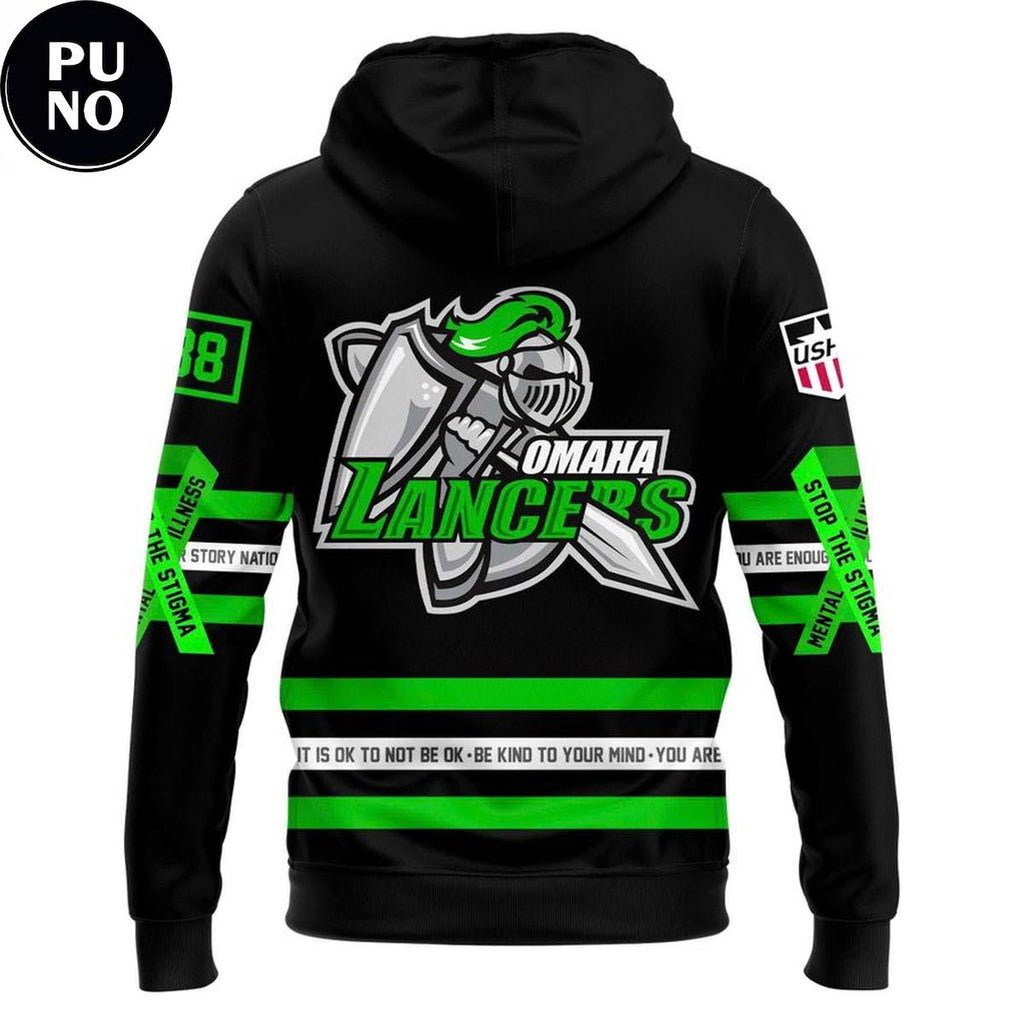 Omaha Lancers Mental Health Awareness Night 2026 Hoodie