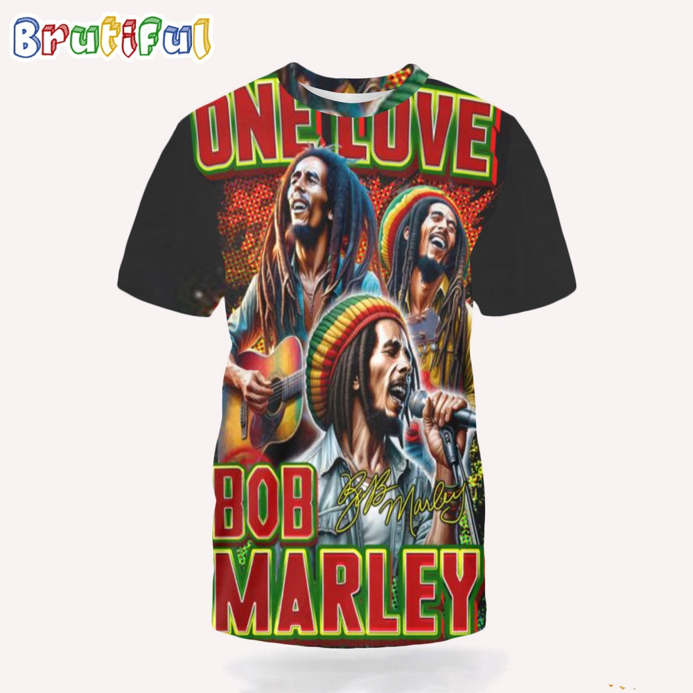 One Love Bob Marley 3D T-Shirt