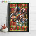 One Love Bob Marley Wall Decor Poster Canvas