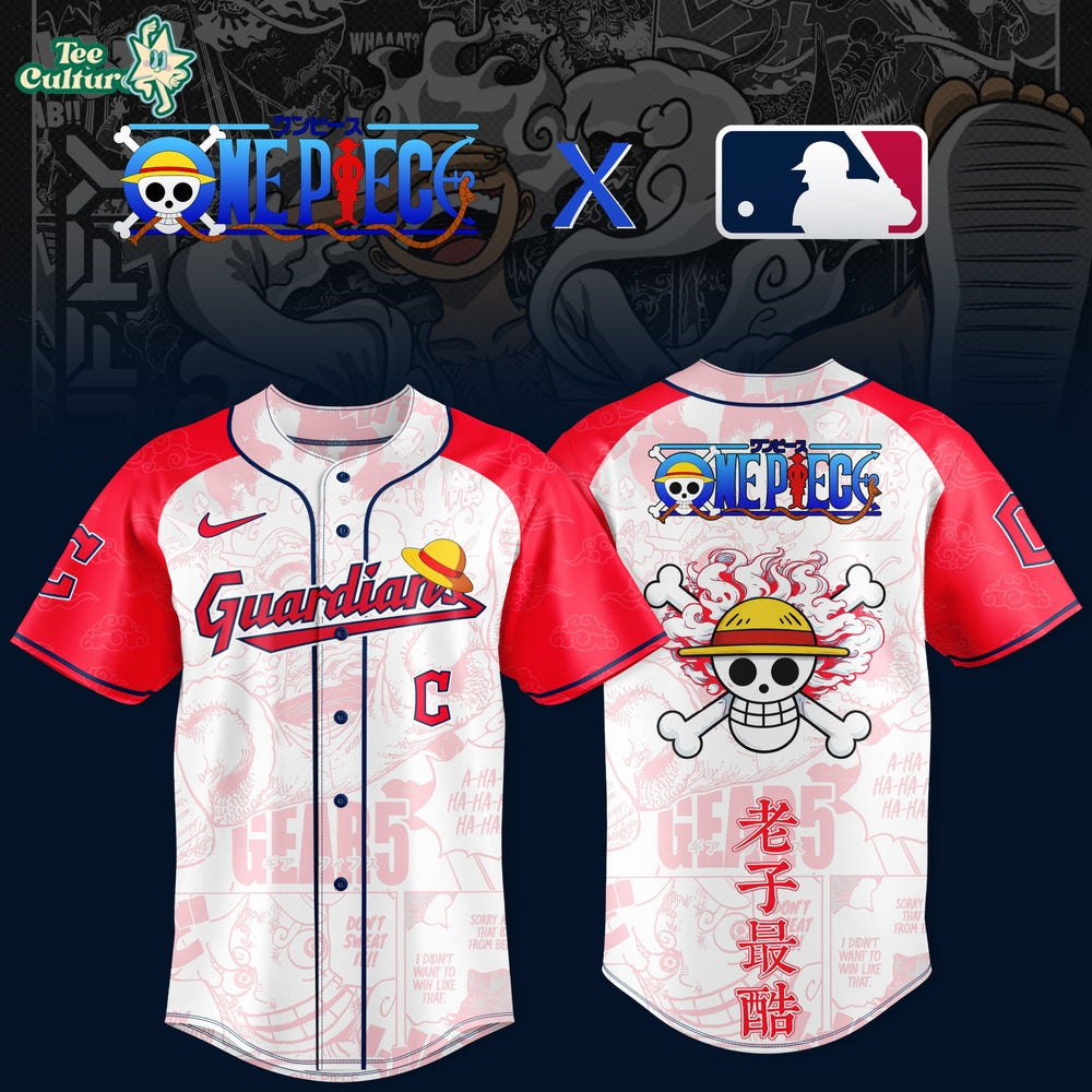 One Piece Anime x Cleveland Guardians 2026 Limited MLB Jersey