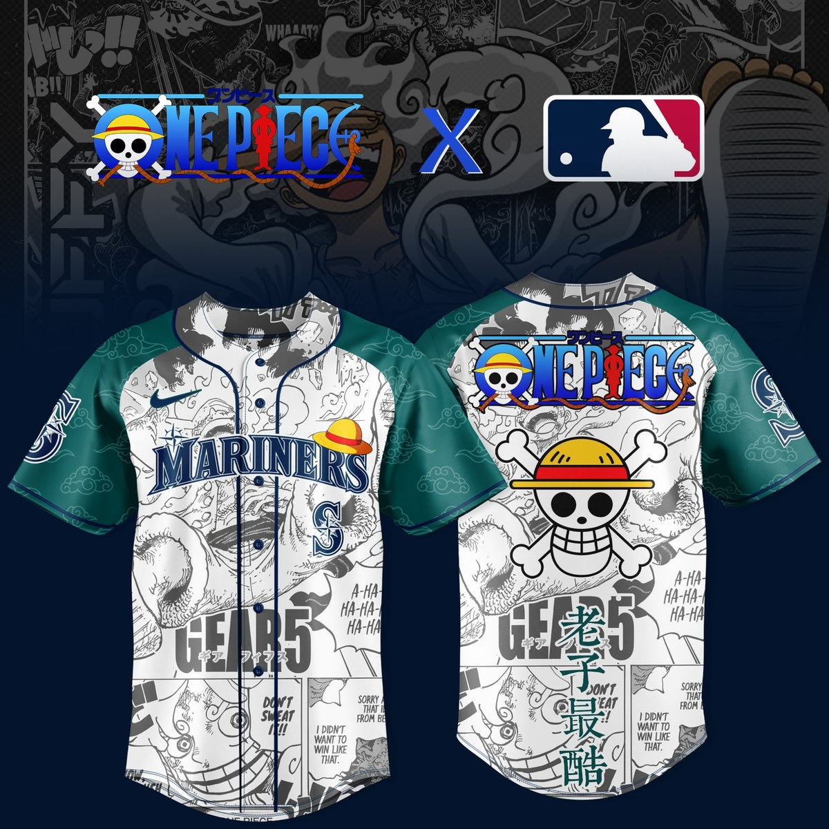 One Piece x Major League Baseball 2026 Collaboration Jersey