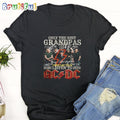Only The Best Grandpas PWR Up Tour Listen To ACDC T Shirt
