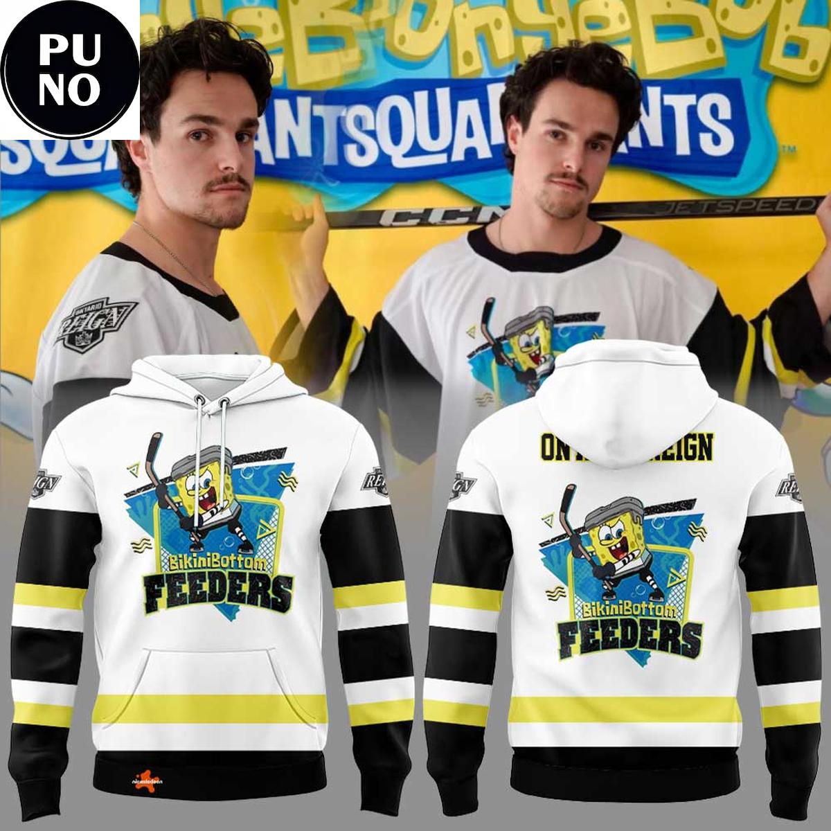 Ontario Reign x SpongeBob SquarePants Bikini Bottom Feeders 2026 Hoodie