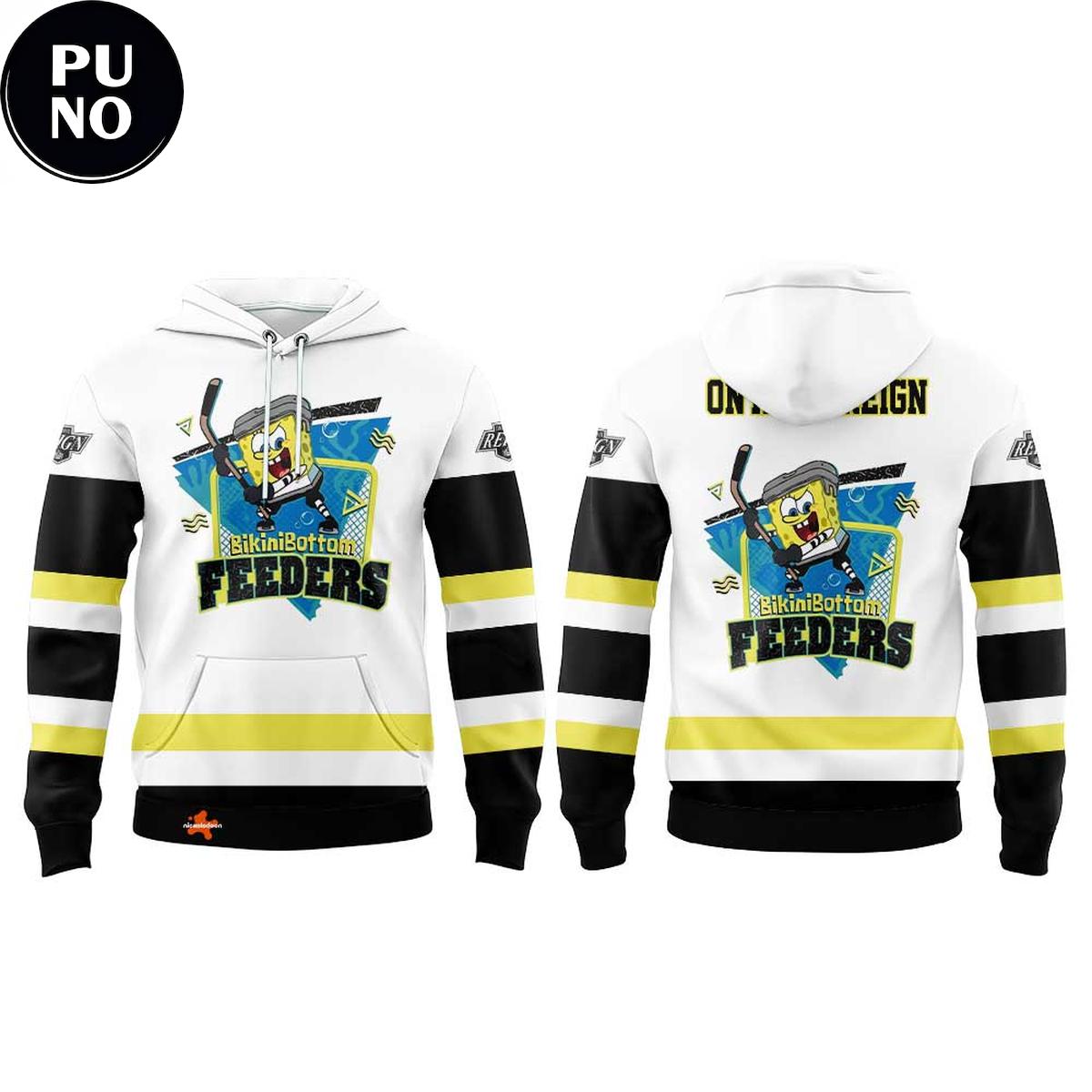 Ontario Reign x SpongeBob SquarePants Bikini Bottom Feeders 2026 Hoodie
