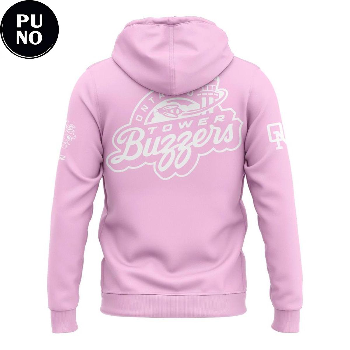 Ontario Tower Buzzers 2026 New Season Pink Hoodie T-Shirt