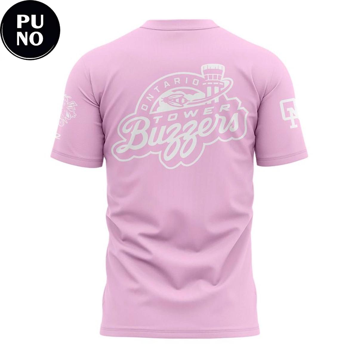 Ontario Tower Buzzers 2026 New Season Pink Hoodie T-Shirt