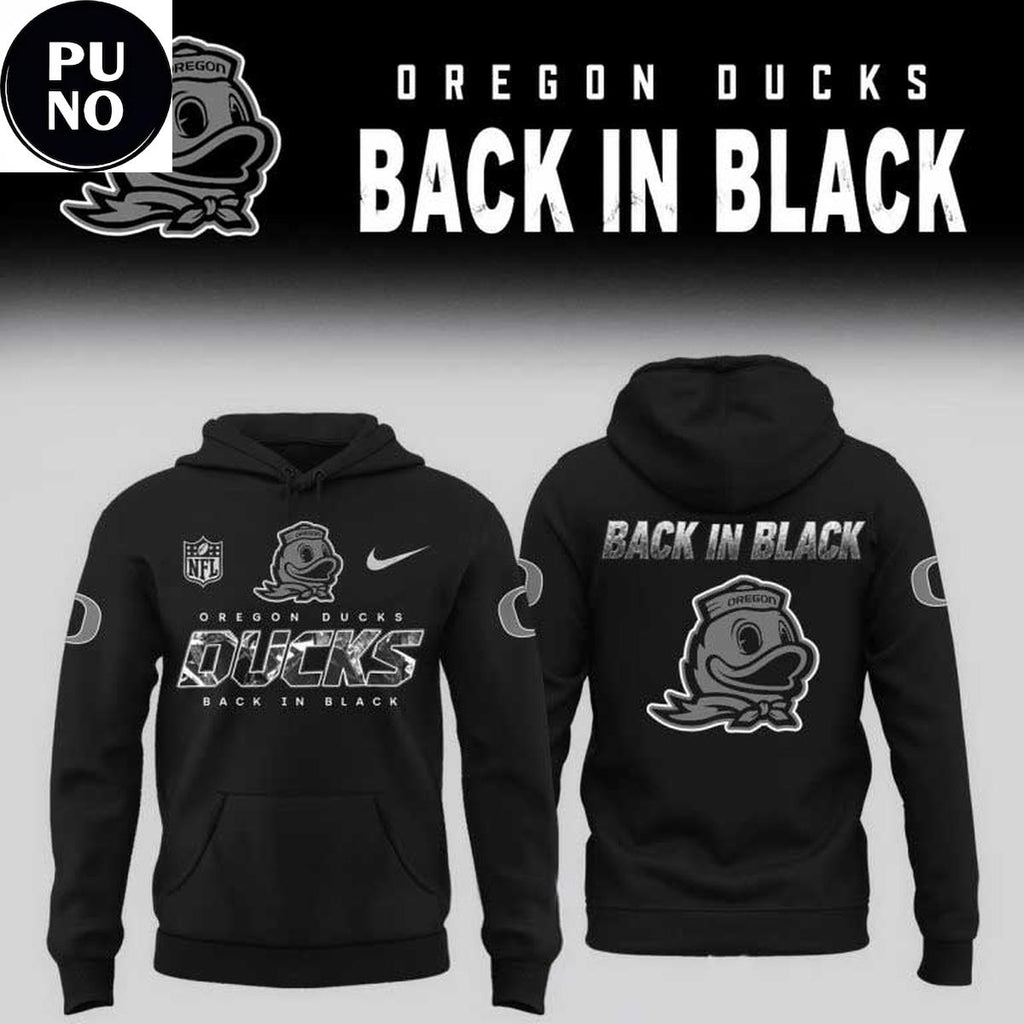 Oregon Ducks Back In Black 2026 Hoodie T-Shirt