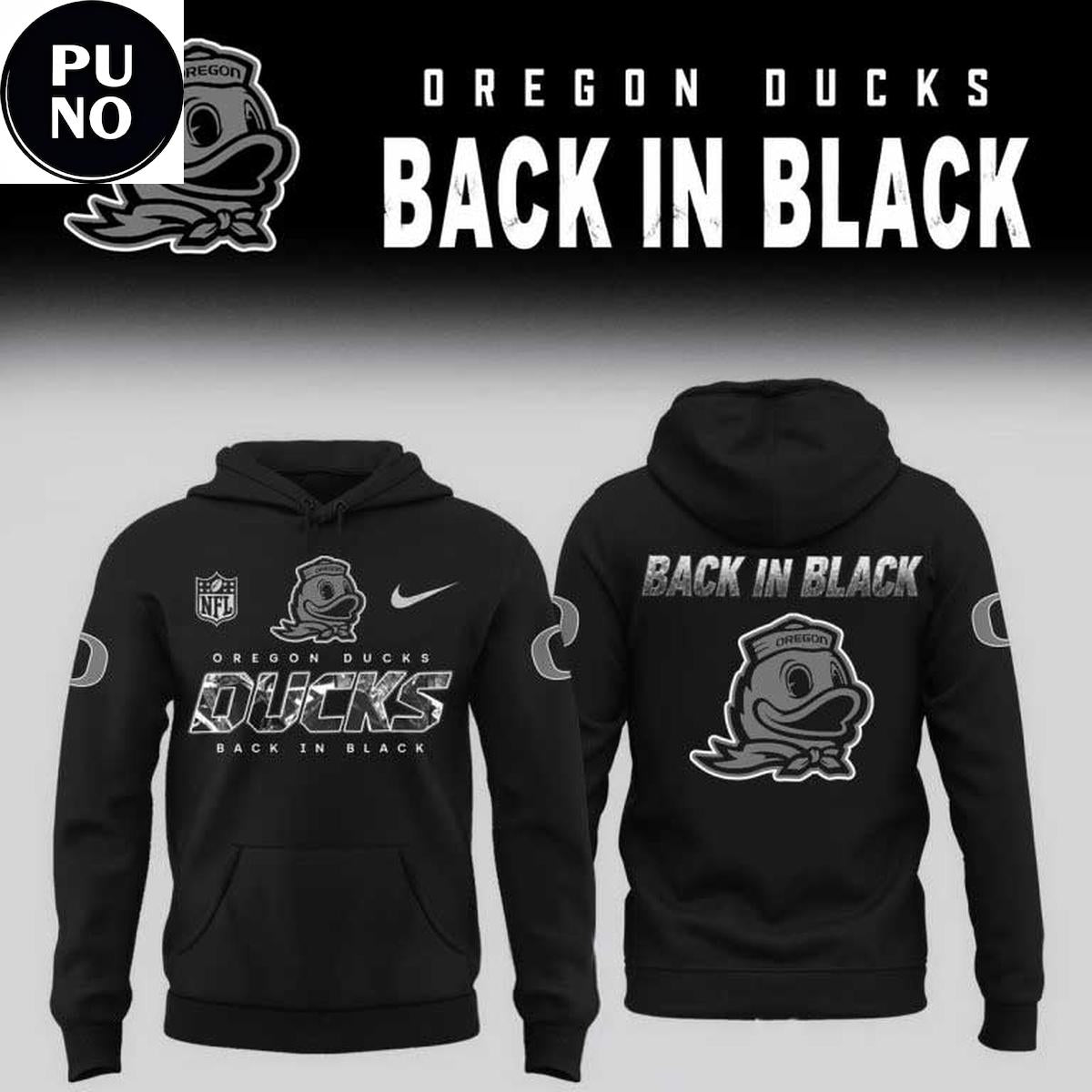Oregon Ducks Back In Black 2026 Hoodie T-Shirt