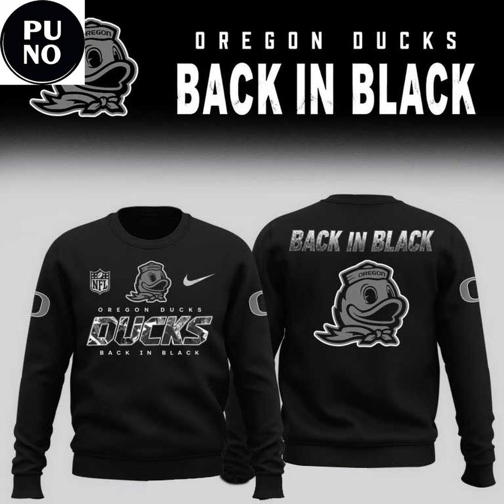 Oregon Ducks Back In Black 2026 Hoodie T-Shirt